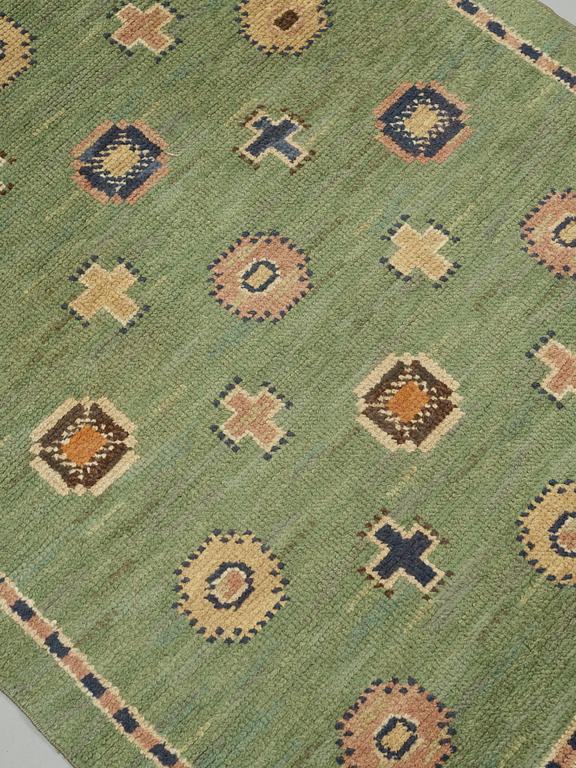 Märta Måås-Fjetterström, A CARPET, "Älgö", knotted pile, ca 127,5 x 95,5 cm, signed MMF.