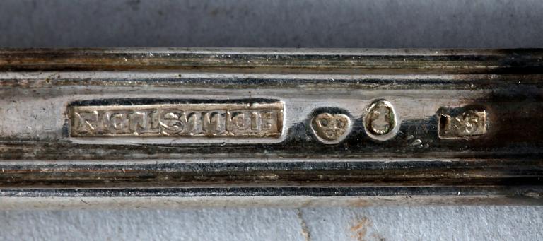 PARTI SKEDAR, 16 st, silver, olika mästare, Sverige och Finland, mest 1800-tal.