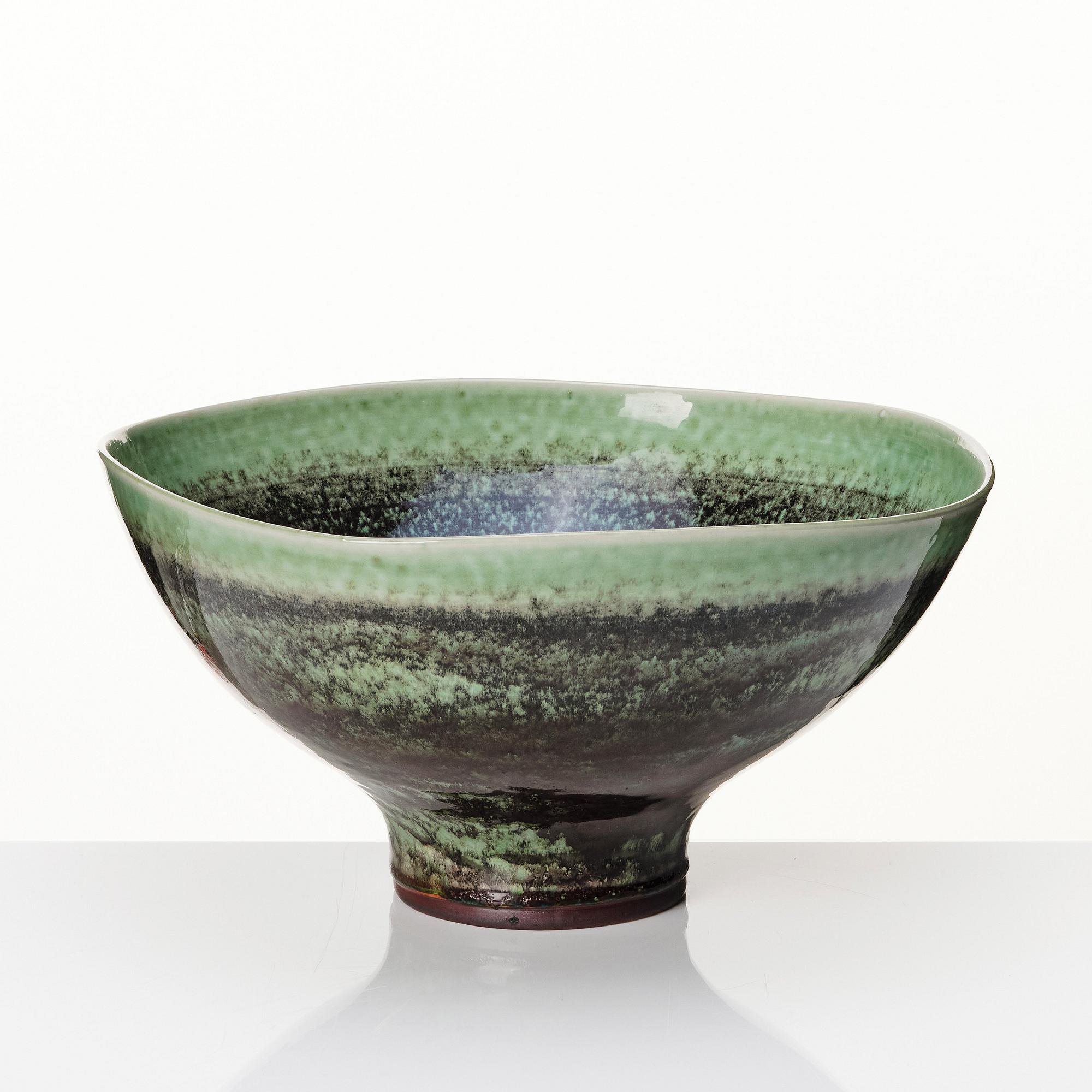 Berndt Friberg, a large stoneware bowl, Gustavsberg studio, Sweden 1965.