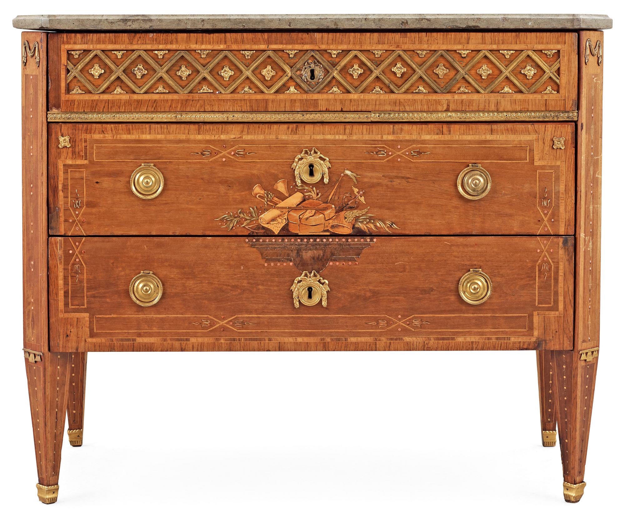 A Gustavian commode by N. P. Stenström, not signed.