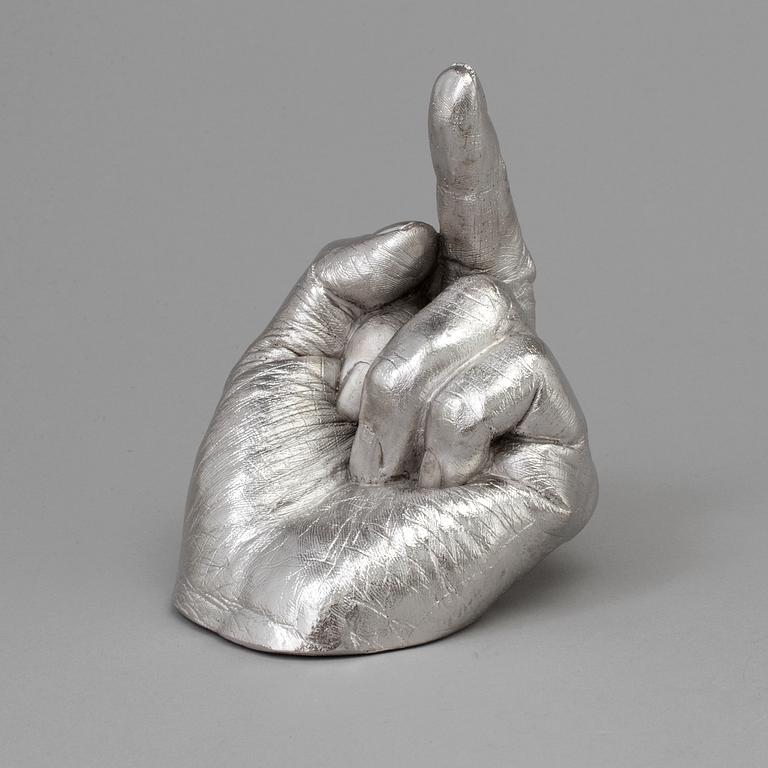 AI WEIWEI, sculpture "Artist's Hand", edition of 1000 from 2017, signed.