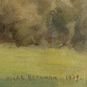 OSKAR BERGMAN, oil on canvas, signed and dated 1939.