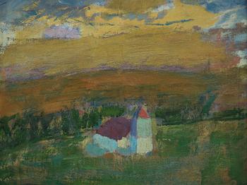 Carl Kylberg, Landscape with church.