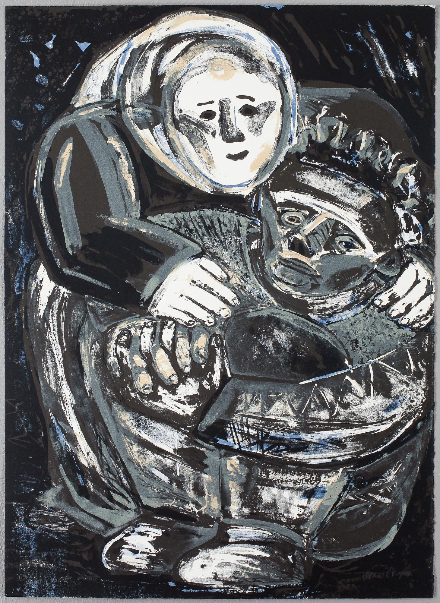 LENA CRONQVIST, färglitografi, sign o numr 169/170.