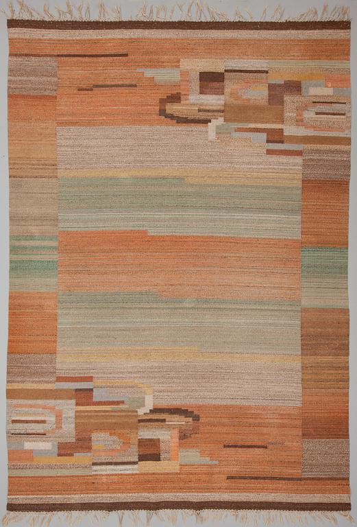 Greta Skogster-Lehtinen, A 1930s  flat weave carpet for Aaltosen Mattokutomo Kiikka Finland.