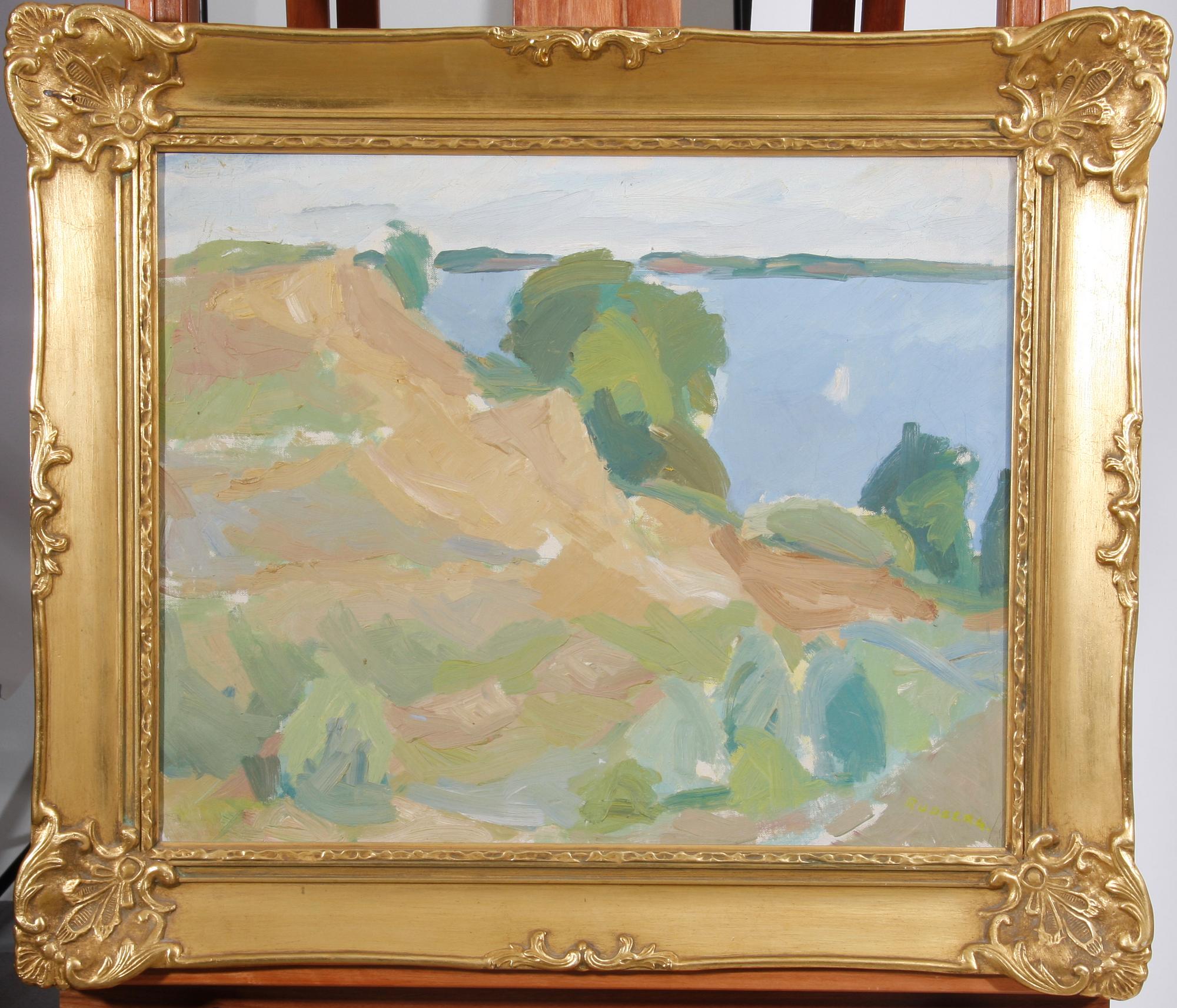 RUDBERG, GUSTAV. Olja på duk.