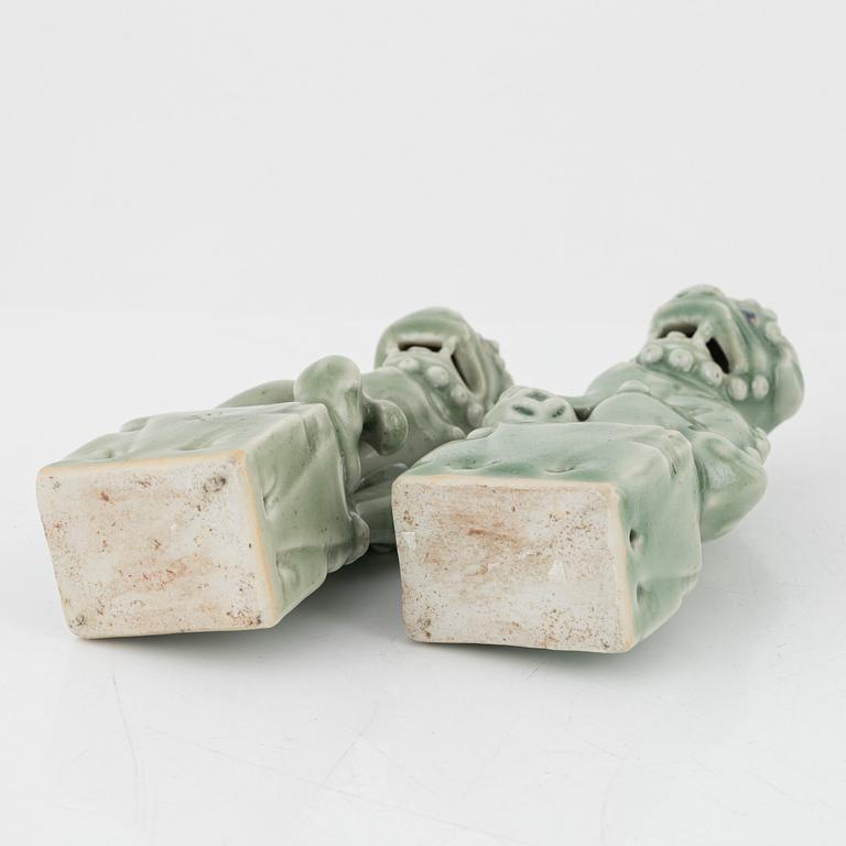 Figuriner, 4 st, porslin, Kina, 1900-tal.