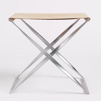 Poul Kjaerholm, a 'PK91' folding stool, edition E Kold Christensen, Denmark, early 1960s.