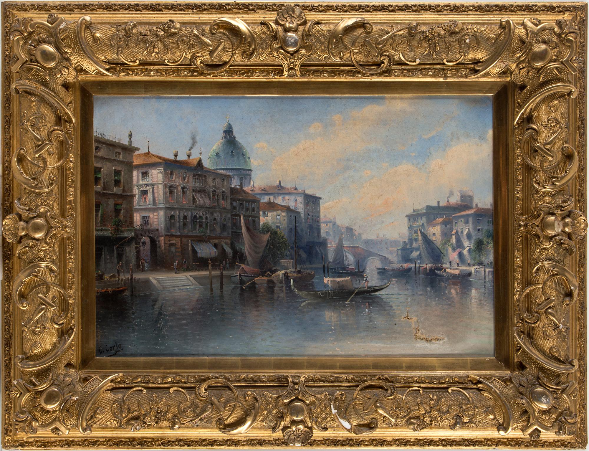 KARL KAUFMANN, oil on canvas, signed C Carlo.