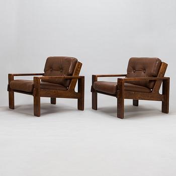 Esko Pajamies, a pair of 1970's 'Bonanza' armchairs for Asko, Finland.