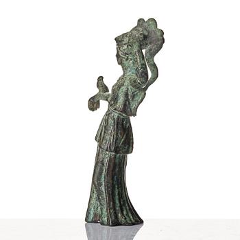 A Greco-Roman bronze figure of Pallas Athena presumably 1st/2nd century A.D.