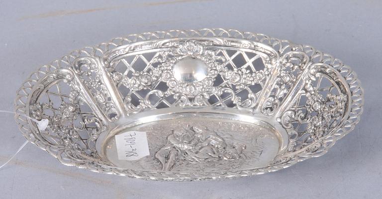 GALLERSKÅL, silver, 1900-tal.