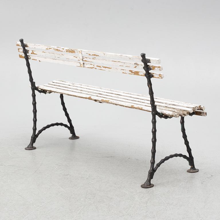 A garden sofa, first half of the 20th Century.