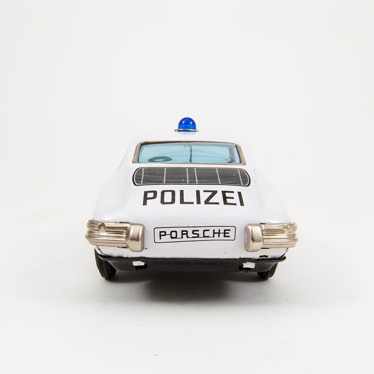 A tinplate Bandai "Porsche Polizei", Japan, 1960s.