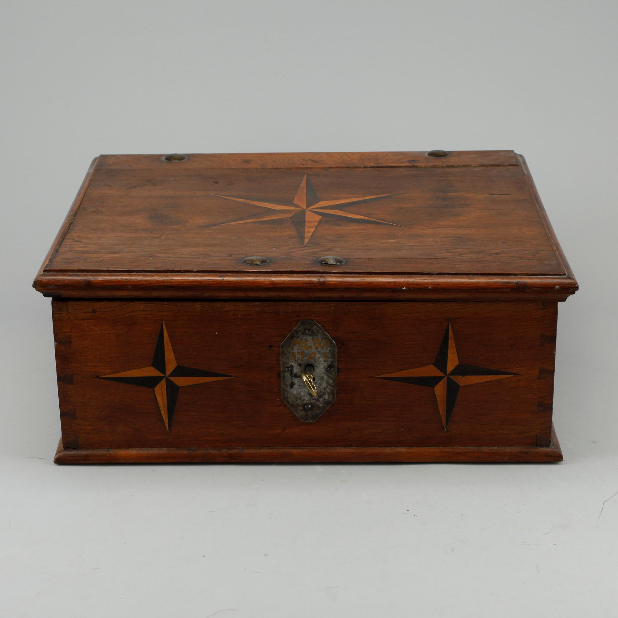 SCHATULL, barock, 1700-tal.