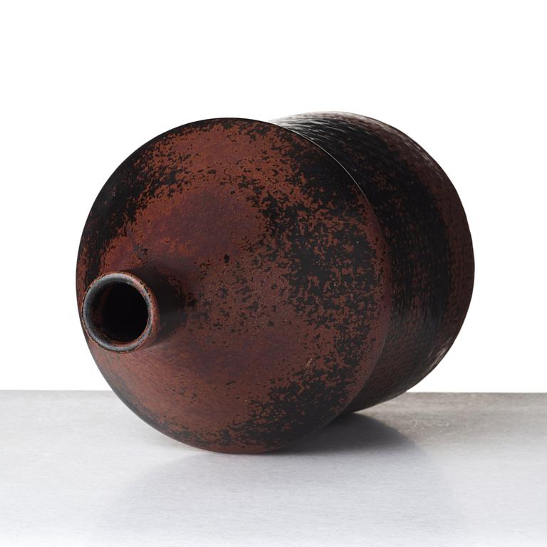 Stig Lindberg, a stoneware vase, Gustavsberg studio, Sweden 1966.