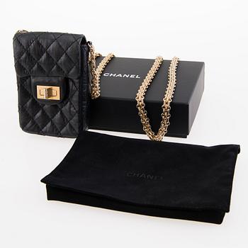 CHANEL Vintage Black Cell Phone Bag.