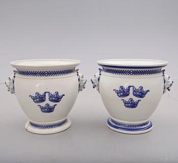 YTTERFODER, golvmodell, 1 par, flintgods, Gustafsberg, 1900-talets första hälft.