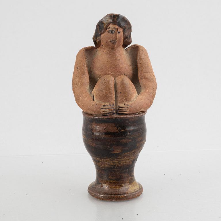 Lisa Larson, a unique stoneware figurine, Gustavsberg.