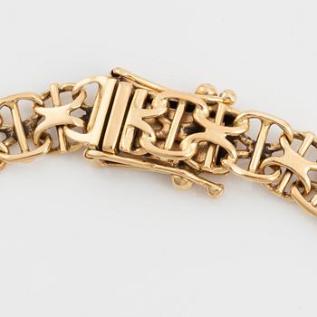 Armband, X-länk 18K guld.