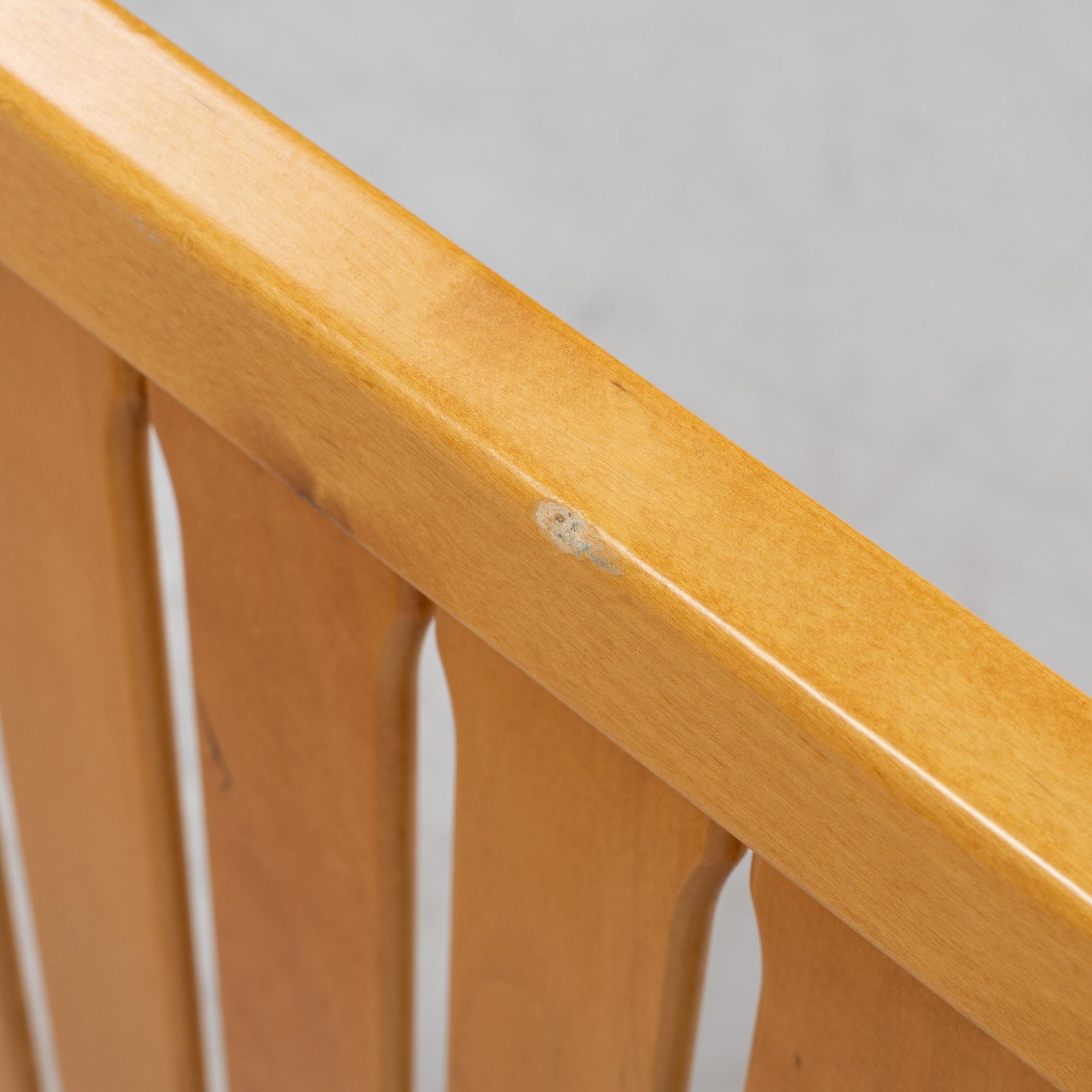 An 'Ulrika' birch headboard and foot end, by Carl Malmsten for Åfors, second half of the 20th Century.