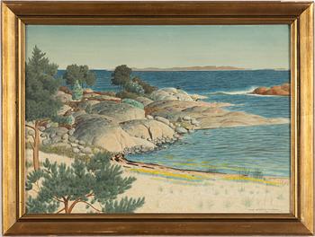 Oskar Bergman, "Badstranden".