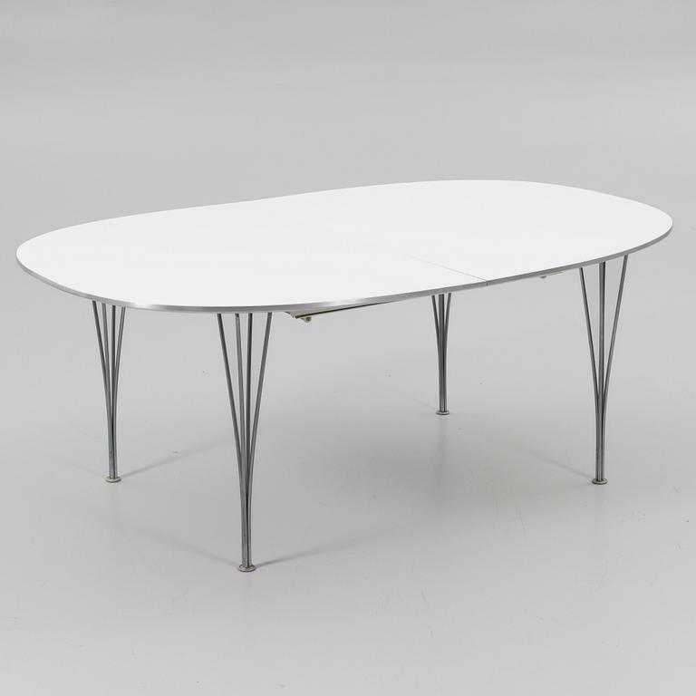 Bruno Mathsson, & Piet Hein, matbord, "Superelips", Fritz Hansen, Danmark, 1987.
