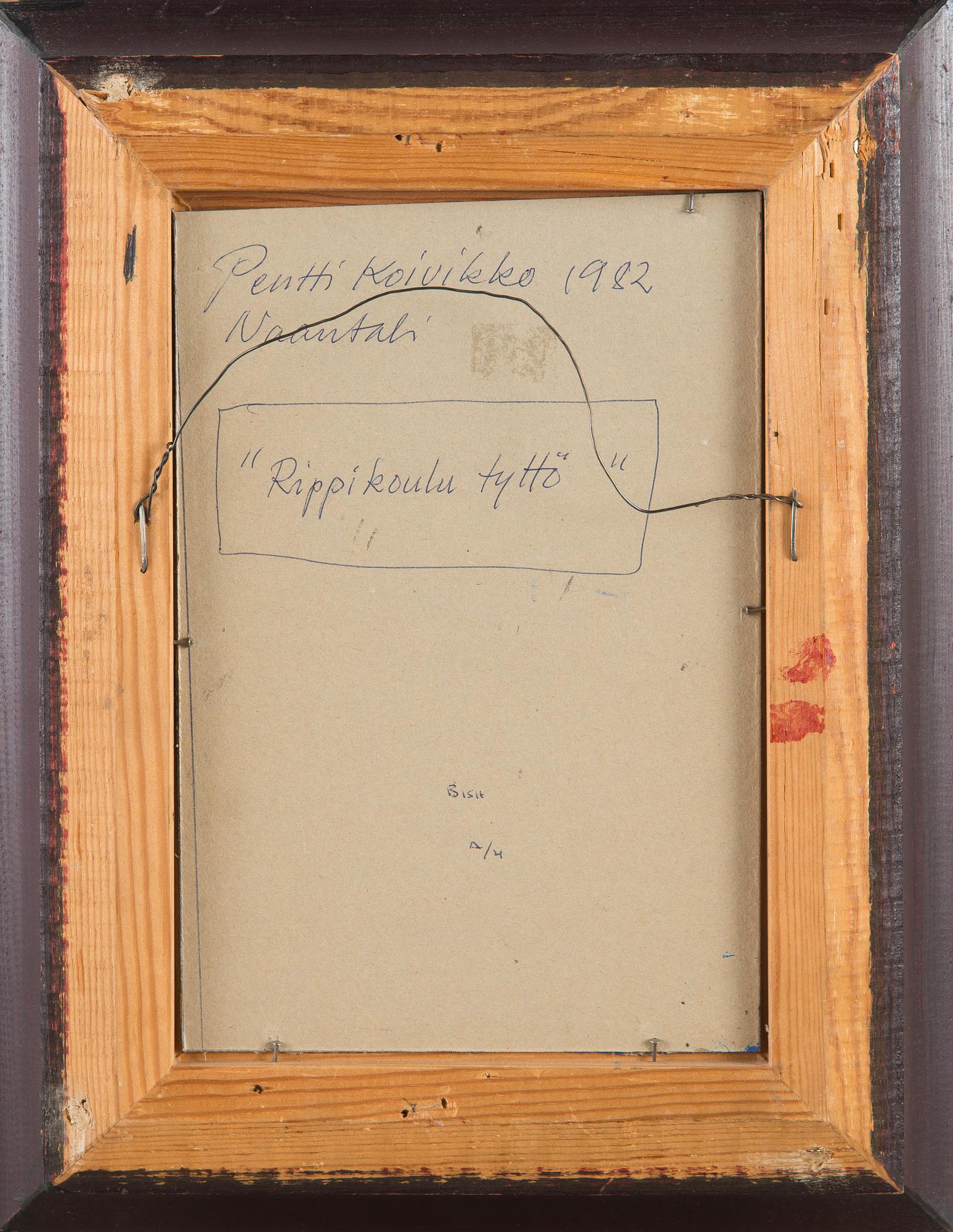 Pentti Koivikko, "Rippikoulu tyttö" (Confirmation girl).