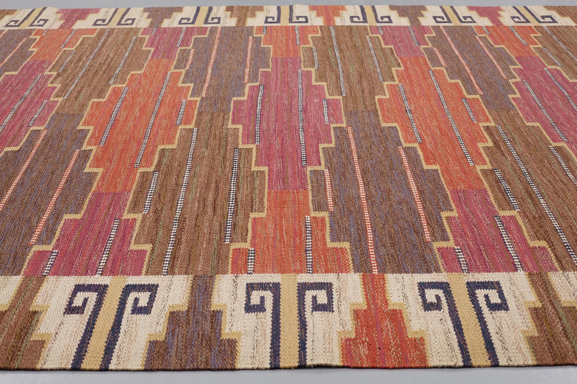Märta Måås-Fjetterström, A CARPET, "Bruna heden", flat weave, ca 305,5 x 207,5 cm, signed AB MMF.