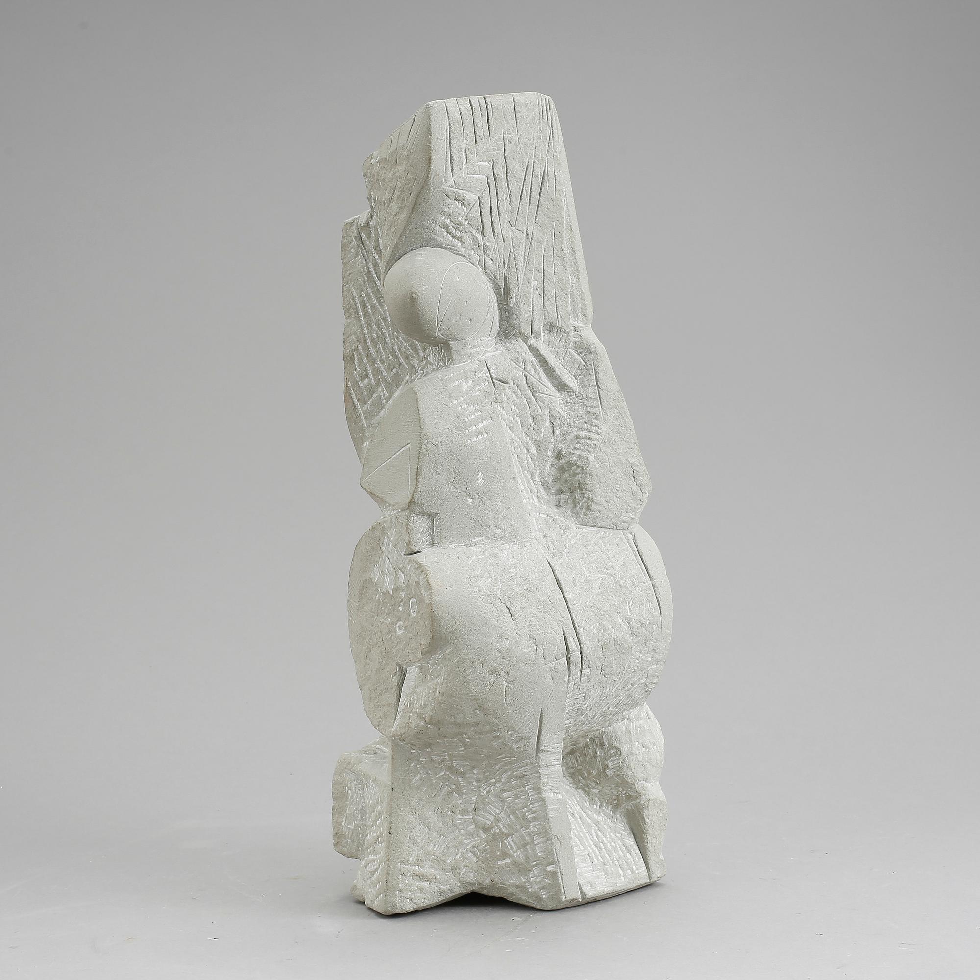 OLLE ADRIN, skulptur, sandsten, signerad och daterad O.Adrin 56.