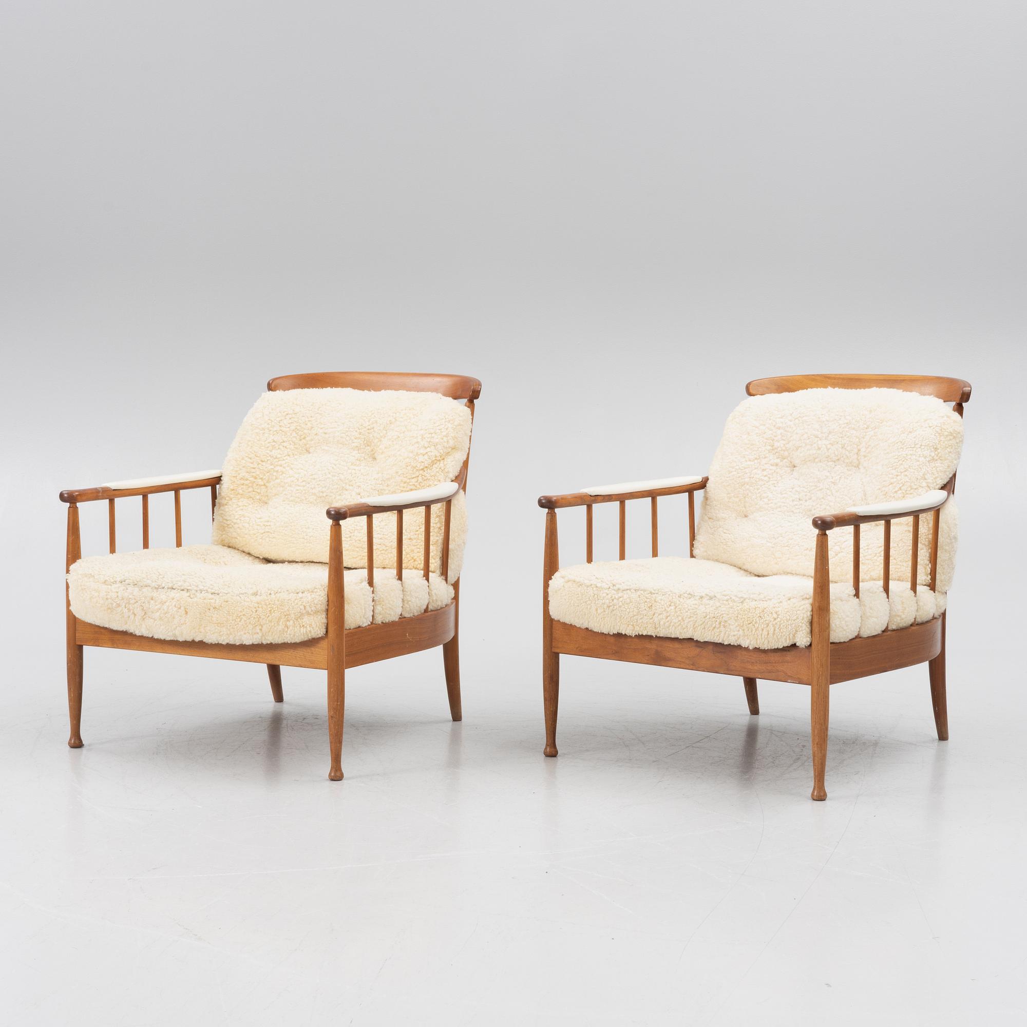 Kerstin Hörlin-Holmquist, armchairs, a pair, "Skrindan".