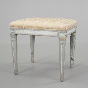 TABURETT, gustavianskt provinsarbete, 1700/1800-tal.