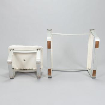 Ilmari Lappalainen, a "Pulkka" easy chair and ottoman for Asko, designed year 1968.