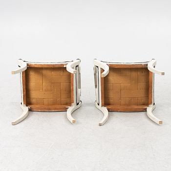Taburetter, ett par , 1800-tal.