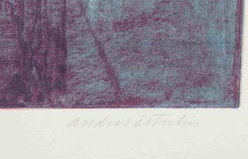 ANDERS ÖSTERLIN, färgserigrafi, signerad och numrerad 72/95.