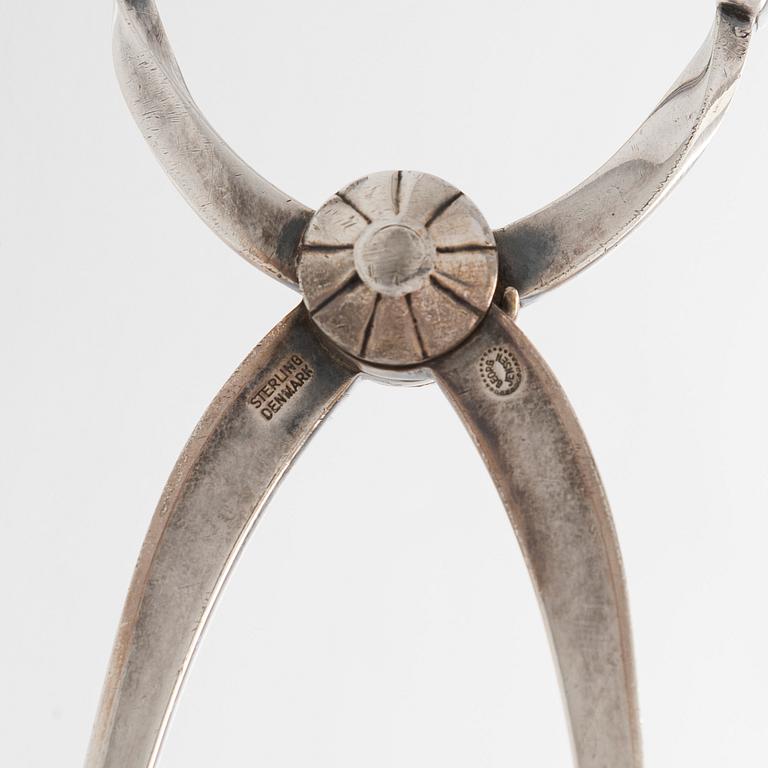 Sterling silver sugar tongs, Georg Jensen, Denmark. After 1945.
