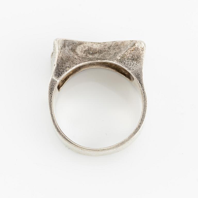 Björn Weckström, ring, "Sirene", silver,  Lapponia 1973.