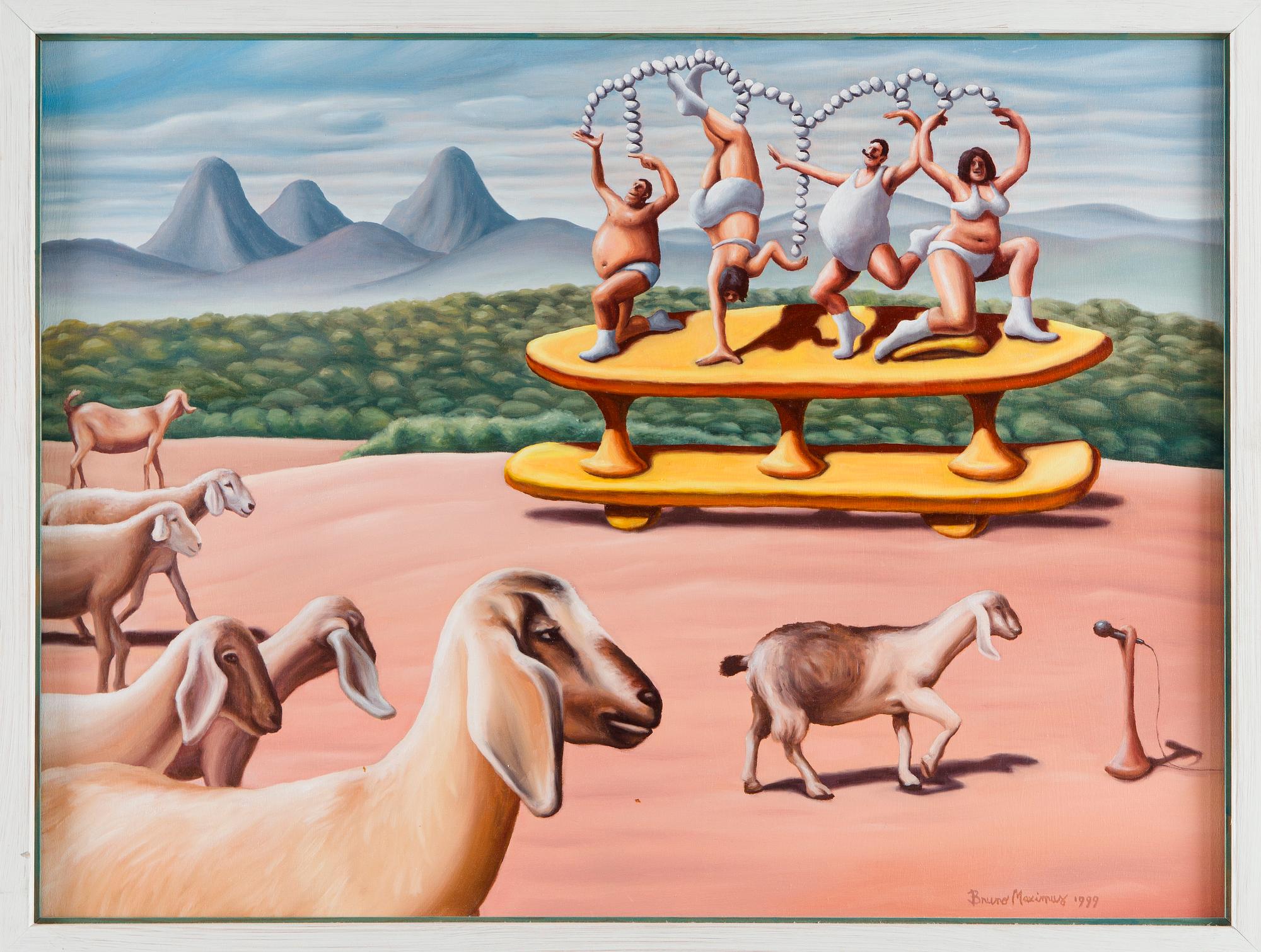 Bruno Maximus, "Kananmunaesitys lampaille (Eggshow for Sheep).