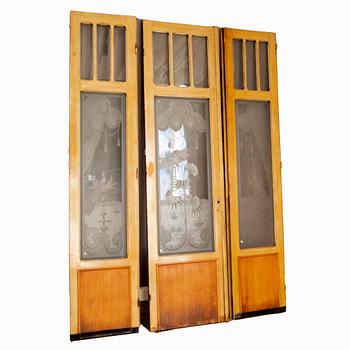 Dörrar 3 st  Frankrike tidigt 1900-tal.