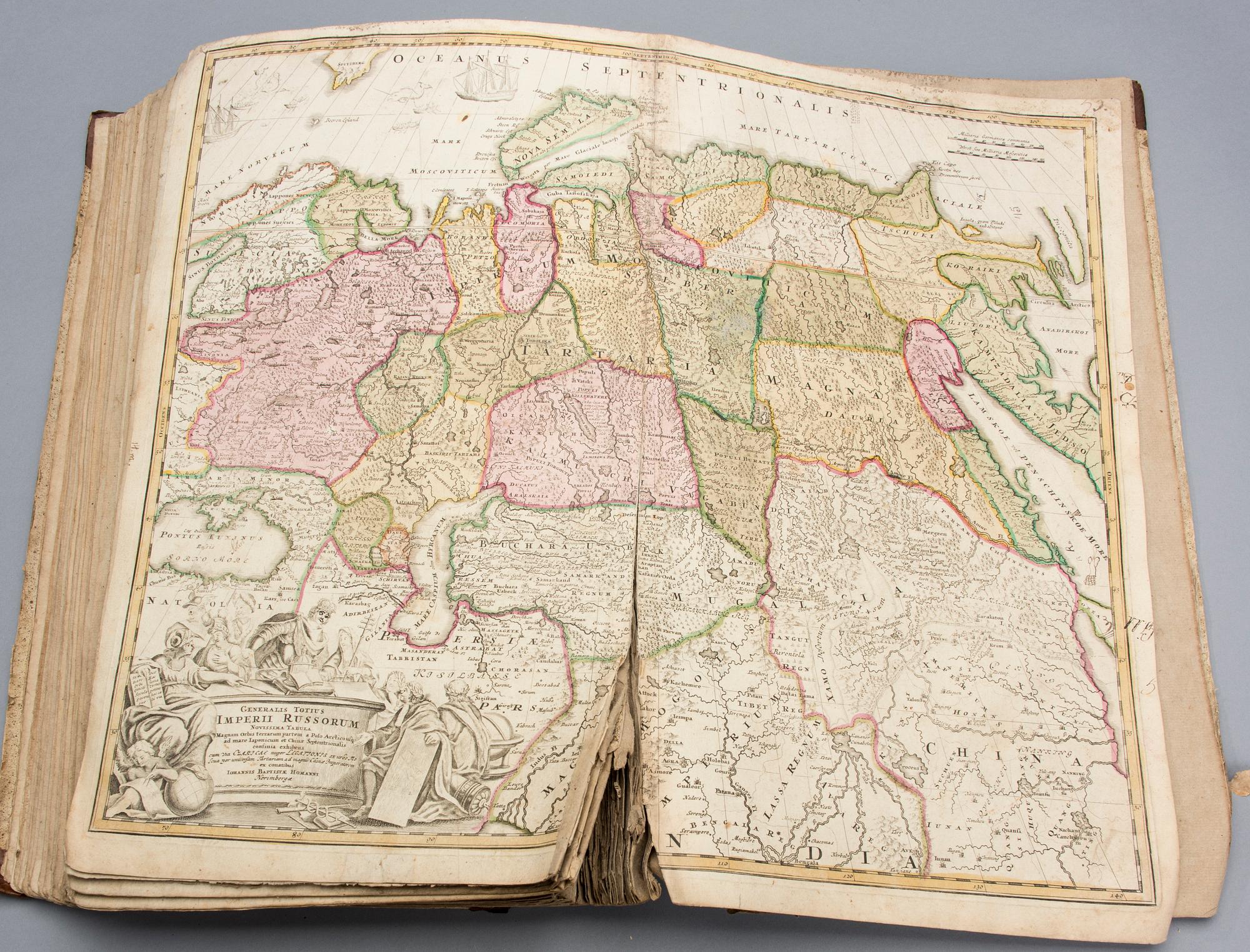 JOHANN BAPTISTA HOMANN, Atlas, Novus Terrarum Orbis Imperia Regna Et Status.