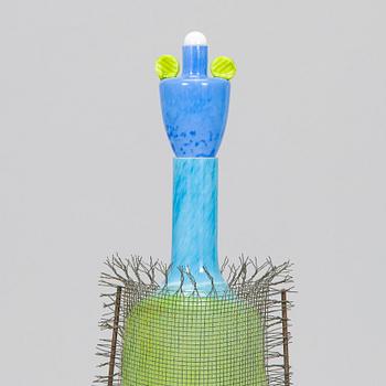 Markku Salo, a glass sculpture, signed Markku Salo Nuutajärvi Notsjö 1991.