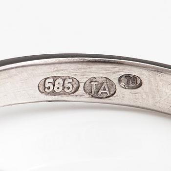 A 14K white gold ring with a brilliant cut diamond, 0.71 ct. Toivo Konstantin Alenius, Vasa 2020. With GIA certificate.
