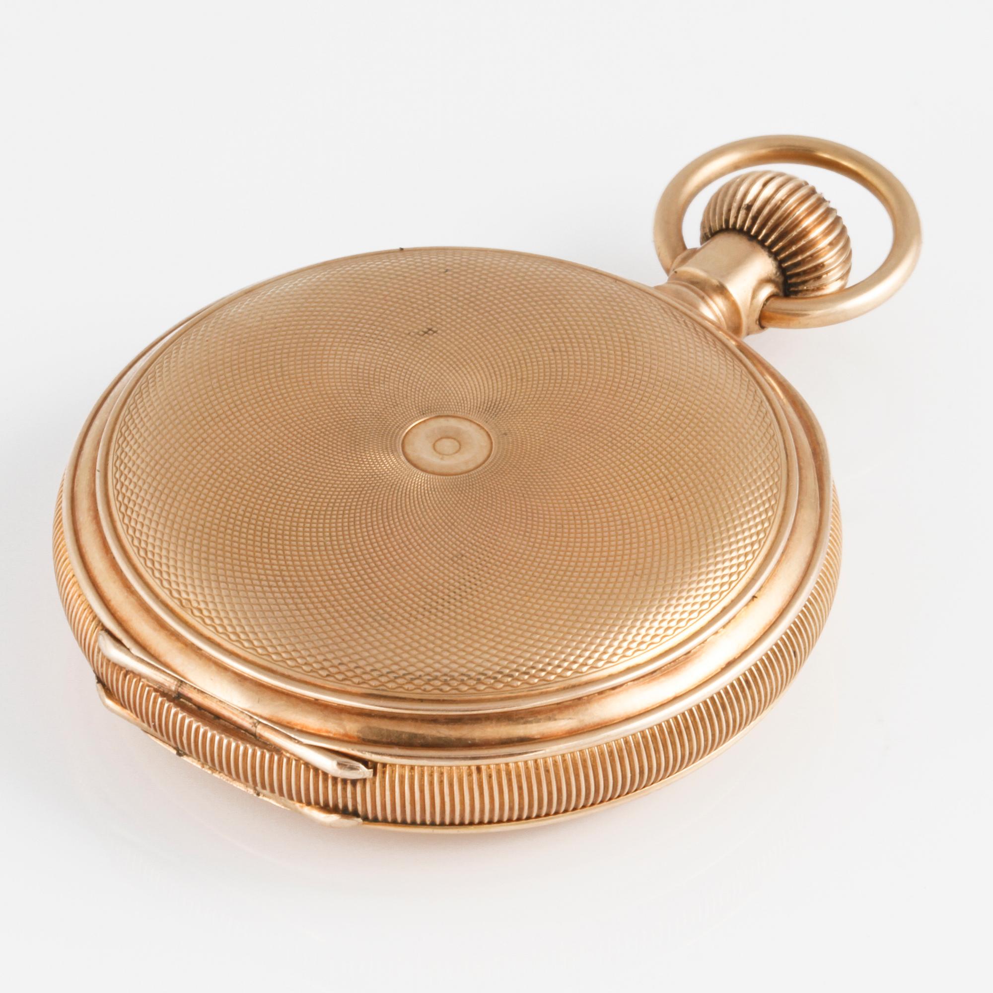 FICKUR, 14 K guld, American Waltham Watch Co, 1900-talets första hälft. Vikt 62 g.