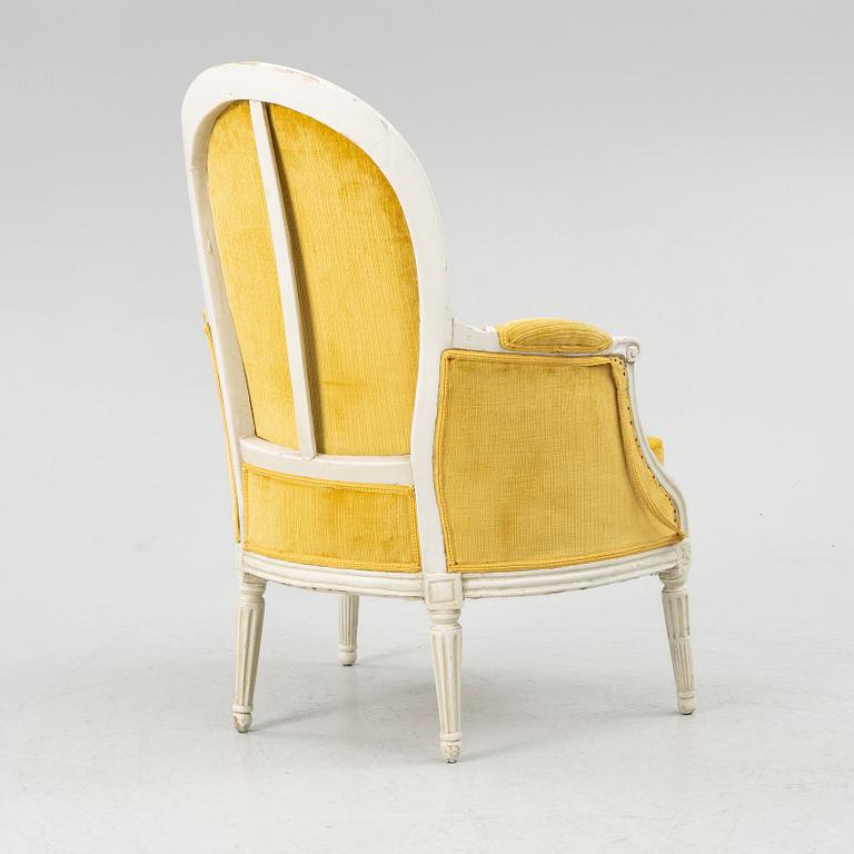 Fåtölj, Gustaviansk stil, 1900-talets början.