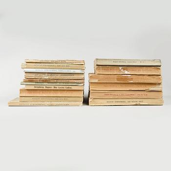 BOKPARTI STRINDBERG, 17 vol, bla "Svarta fanor", Stockholm 1907.