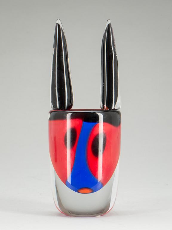 VAS, glas, "Tjur", Erik Höglund, Strömbergshyttan, 1900-talets andra hälft.