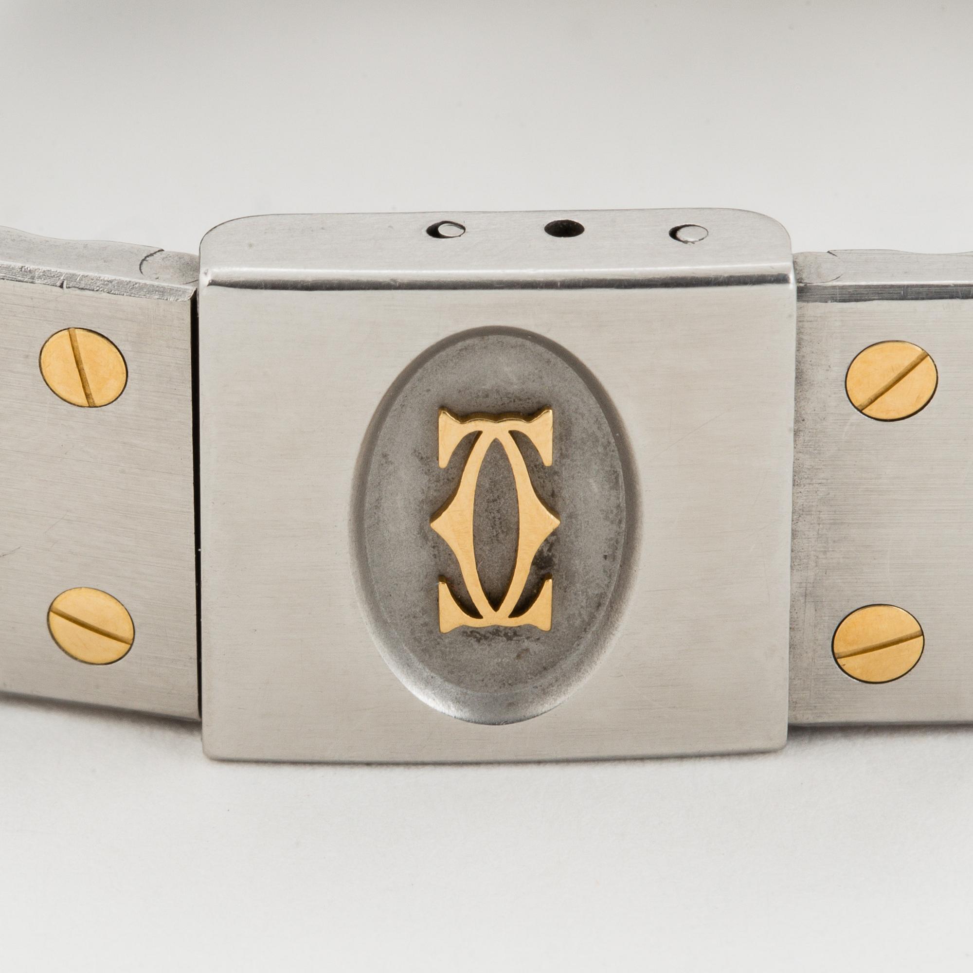 CARTIER, Santos, armbandsur, 29 x 28 (41) mm.