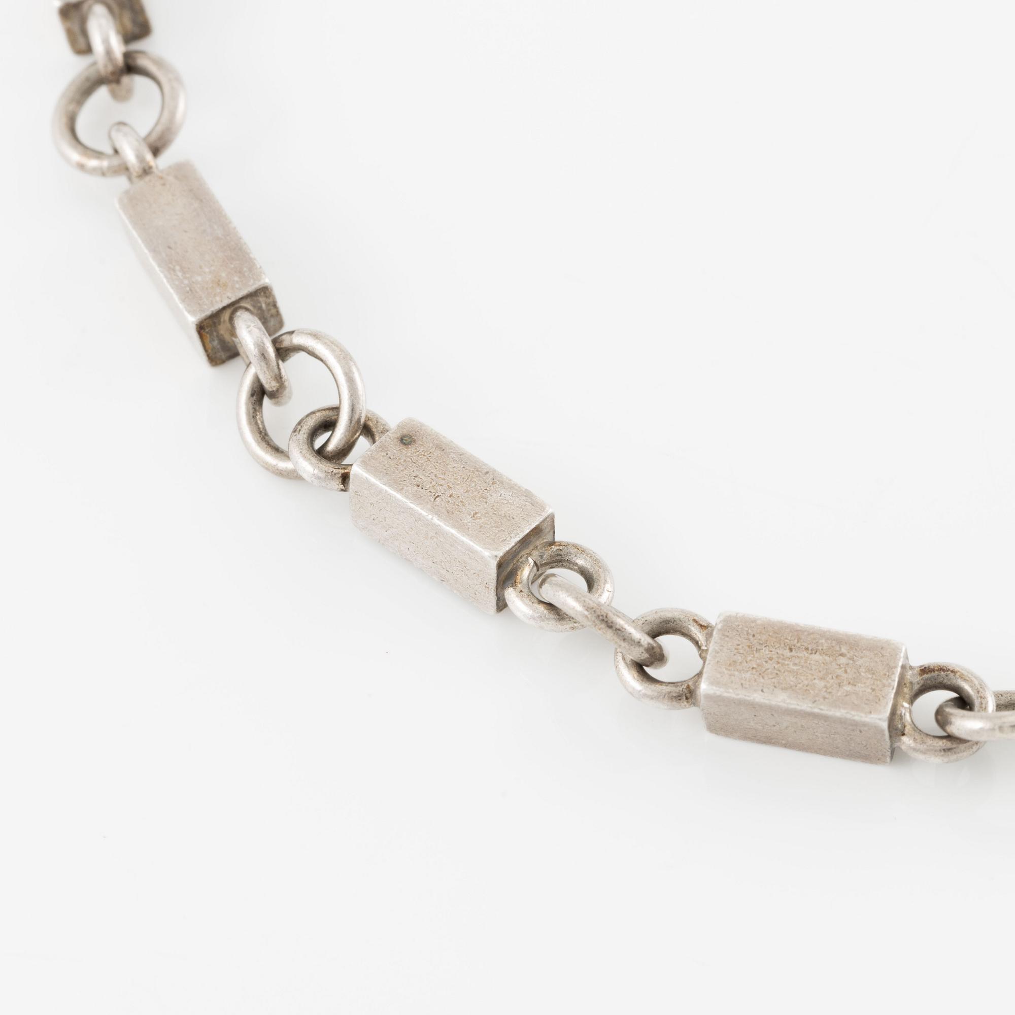 Wiwen Nilsson, halsband, sterlingsilver, Lund 1944.