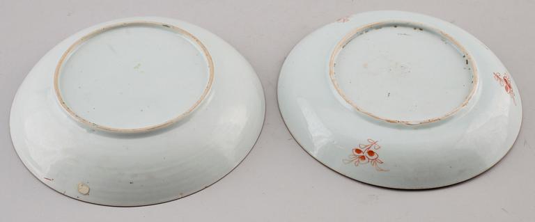 SKÅLFAT, 2 st, porslin, Kina, 1800-tal.