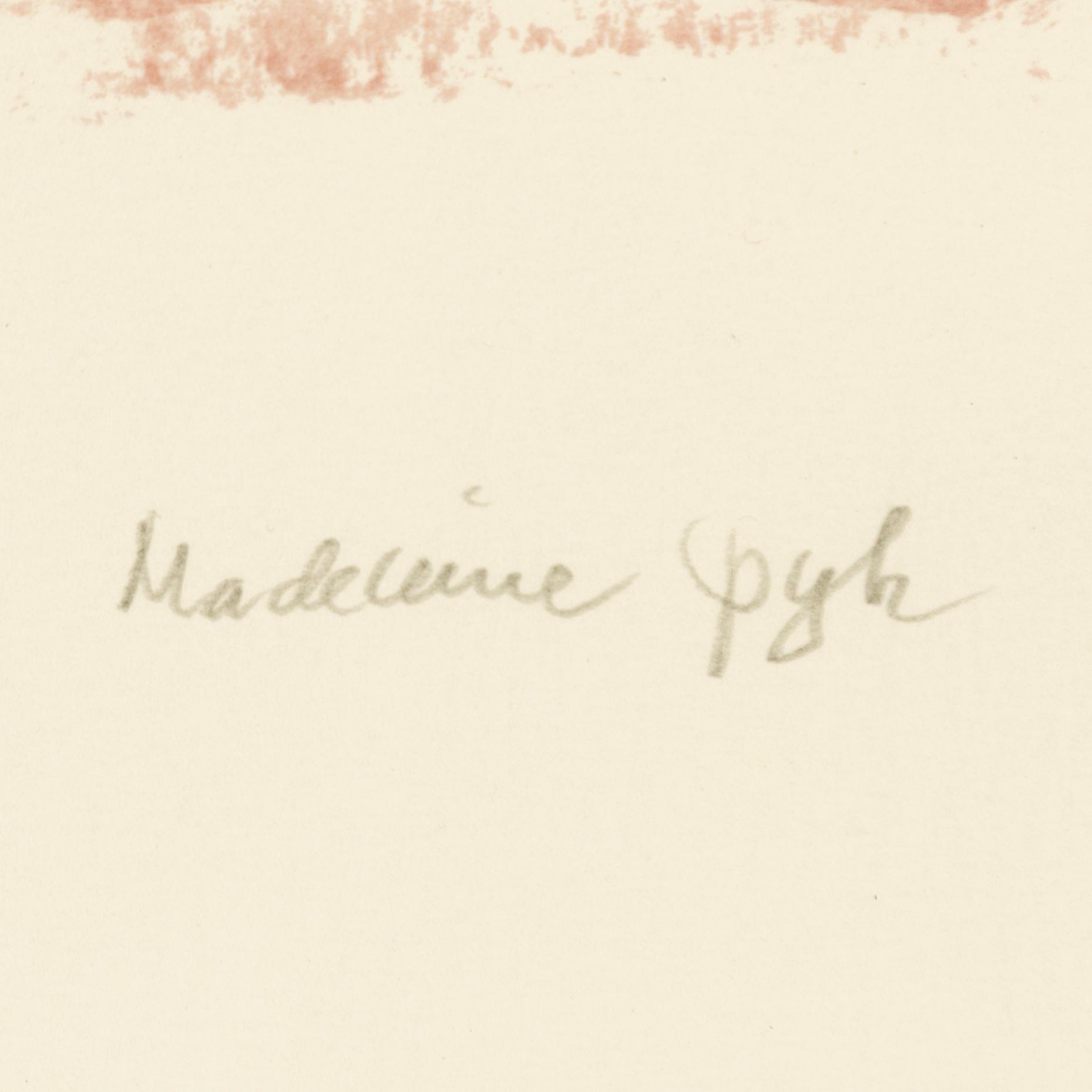 Madeleine Pyk, färglitografier, ett par, "Praktik stängd" och "Have a banana".